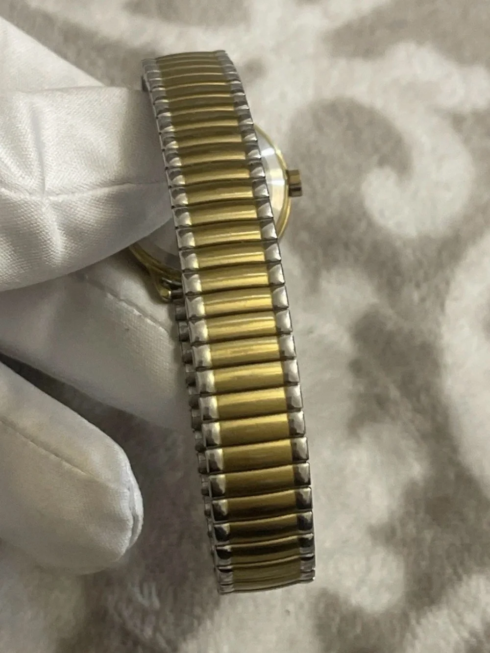 Timex Women’s Two-Tone Gold and Silver Expansion Band Watch